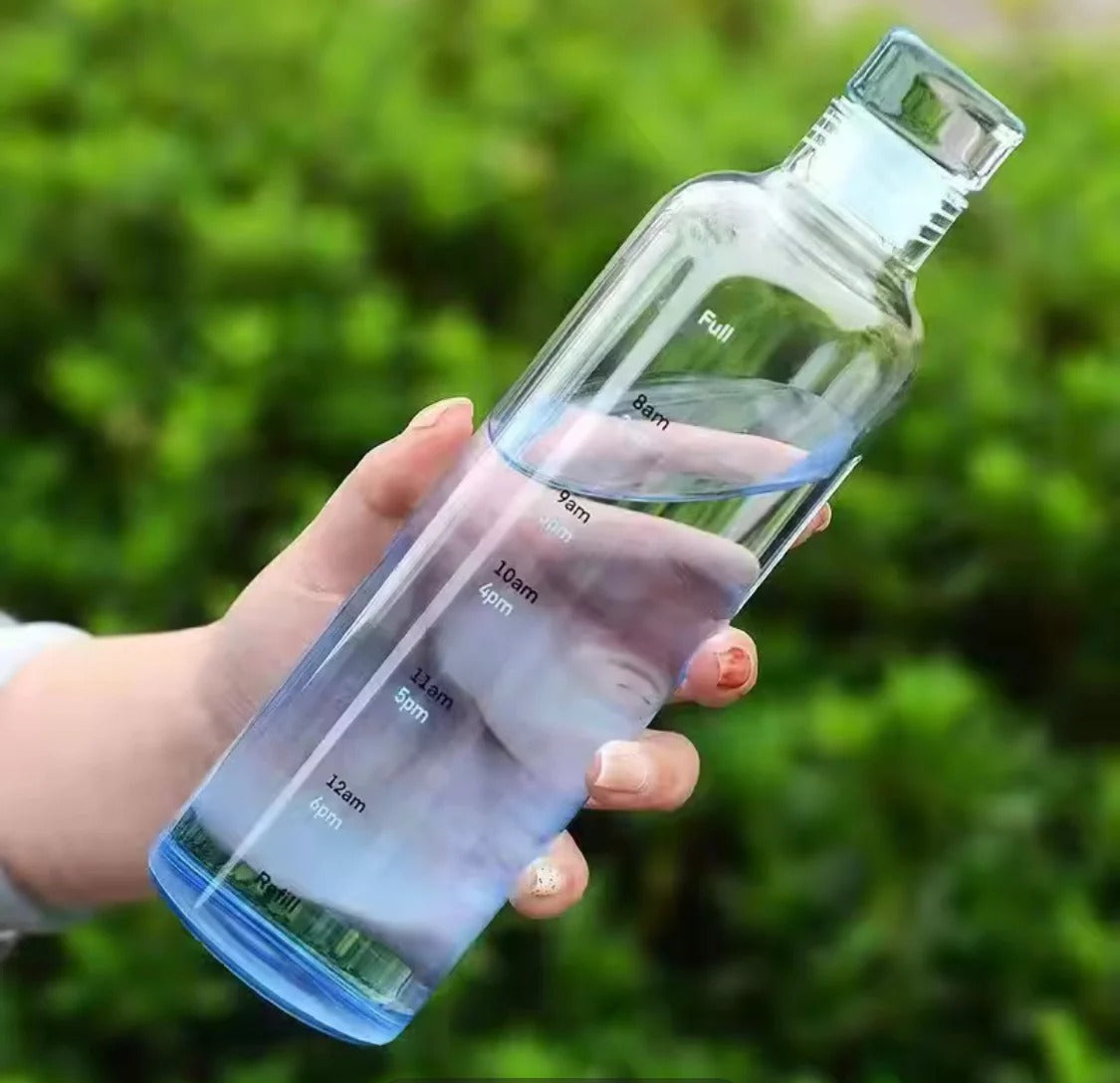 Transparent Plastic Water Bottle 500ml – Durable, Lightweight & Easy to Carry (Random Color)
